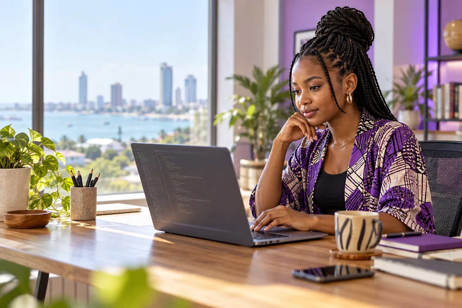 East African software developer building an email integration in Dar es Salaam